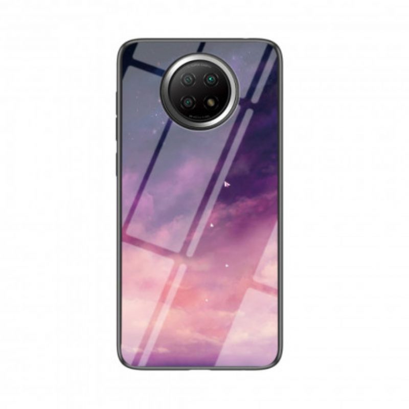 Telefoonhoesje voor Xiaomi Redmi Note 9 5G Sterrenhemel Gehard Glas