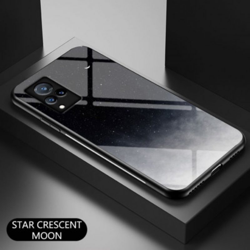 Hoesje voor Vivo V21 5G Marmer Gehard Glas