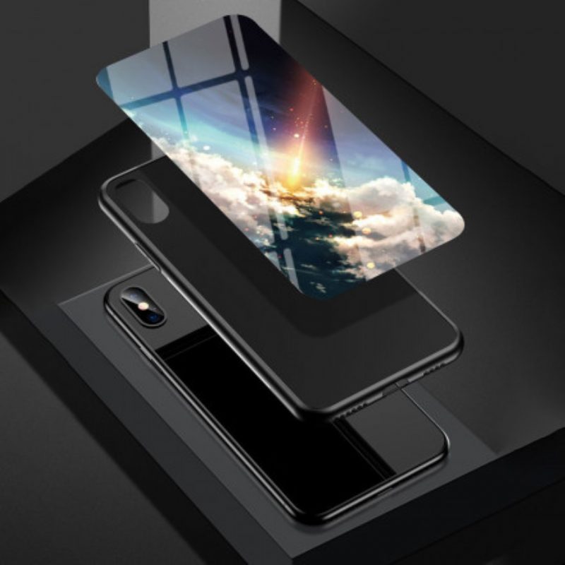 Hoesje voor Vivo V21 5G Marmer Gehard Glas