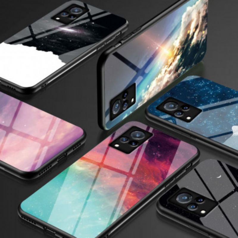 Hoesje voor Vivo V21 5G Marmer Gehard Glas