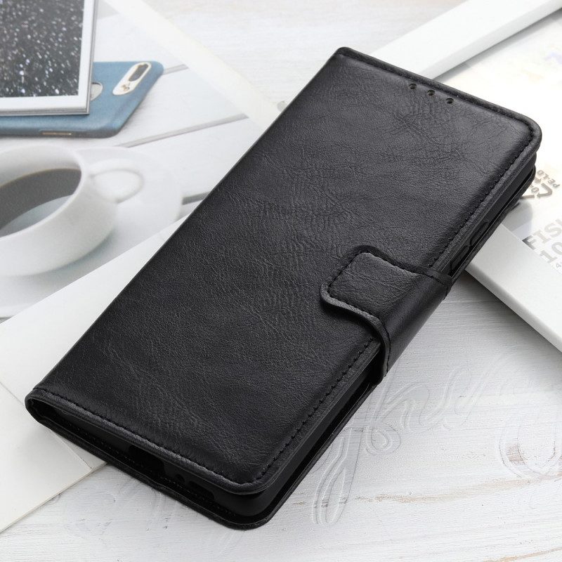 Folio-hoesje voor Oppo Reno 6 Pro 5G Crazy Horse-klassieker