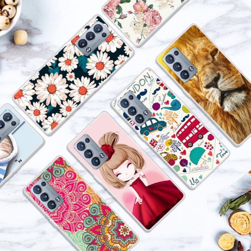 Hoesje voor Oppo Reno 6 Pro 5G Madeliefjes