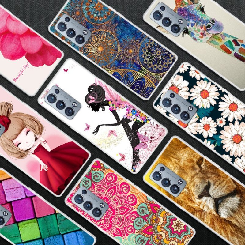 Hoesje voor Oppo Reno 6 Pro 5G Madeliefjes