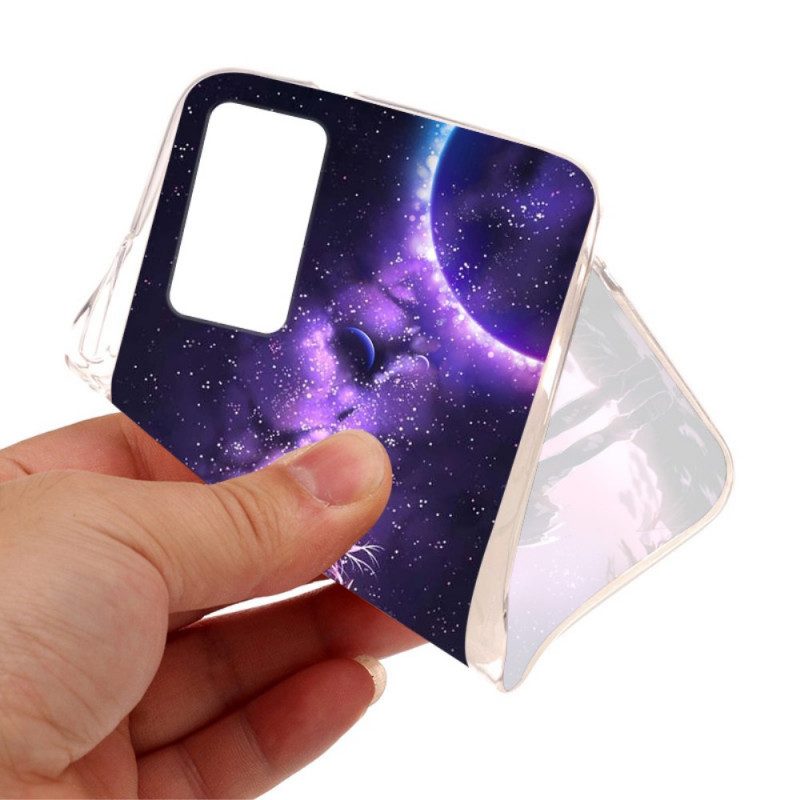 Hoesje voor Oppo Reno 6 Pro 5G Planeet Melkweg