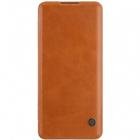 Bescherming Hoesje voor Huawei P40 Pro Folio-hoesje Qin-serie Nillkin