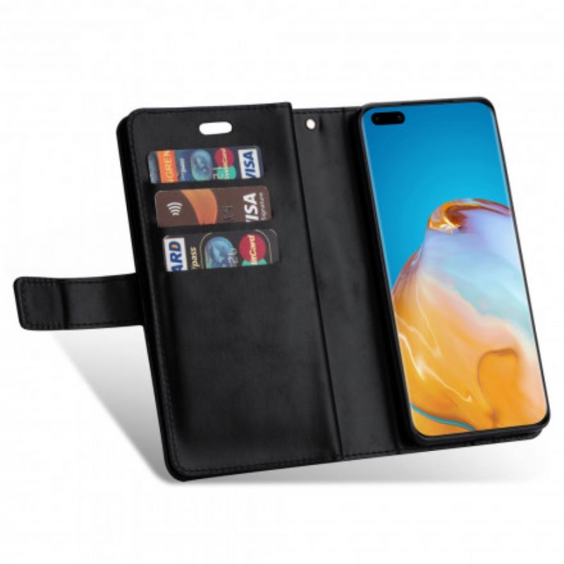 Folio-hoesje voor Huawei P40 Pro Portemonnee Met Lanyard