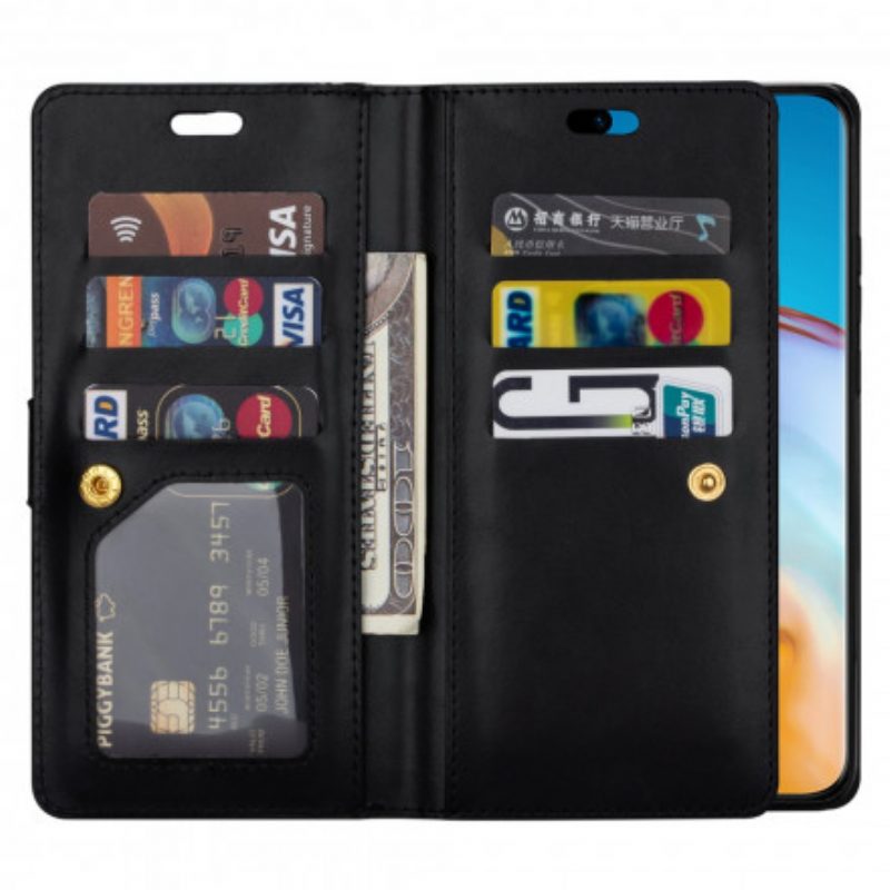 Folio-hoesje voor Huawei P40 Pro Portemonnee Met Lanyard