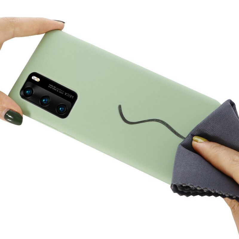 Telefoonhoesje voor Huawei P40 Pro Premium Vloeibare Siliconen
