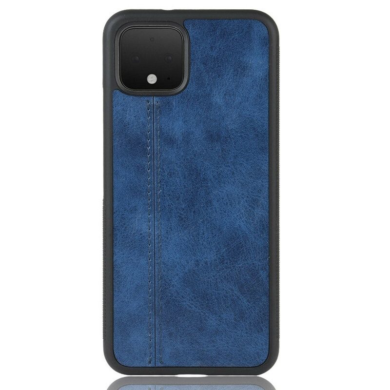 Hoesje voor Google Pixel 4 Couture-leereffect