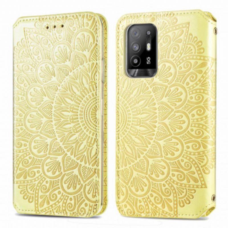 Bescherming Hoesje voor Oppo A94 5G Folio-hoesje Mandala