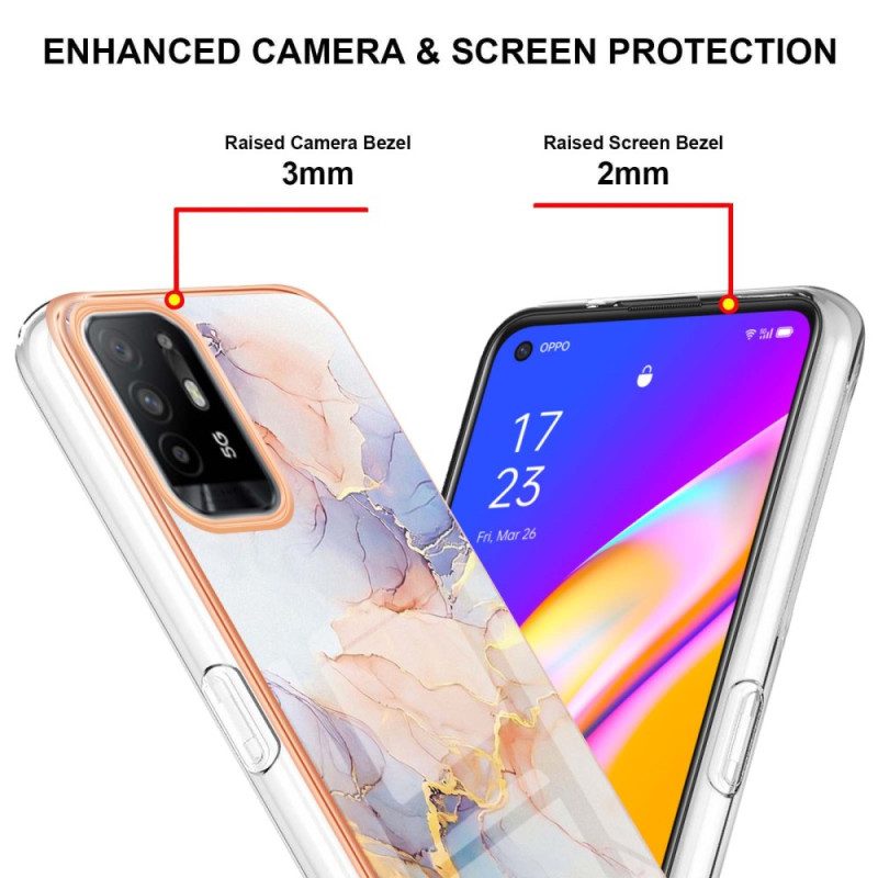 Hoesje voor Oppo A94 5G Pastel Marmer