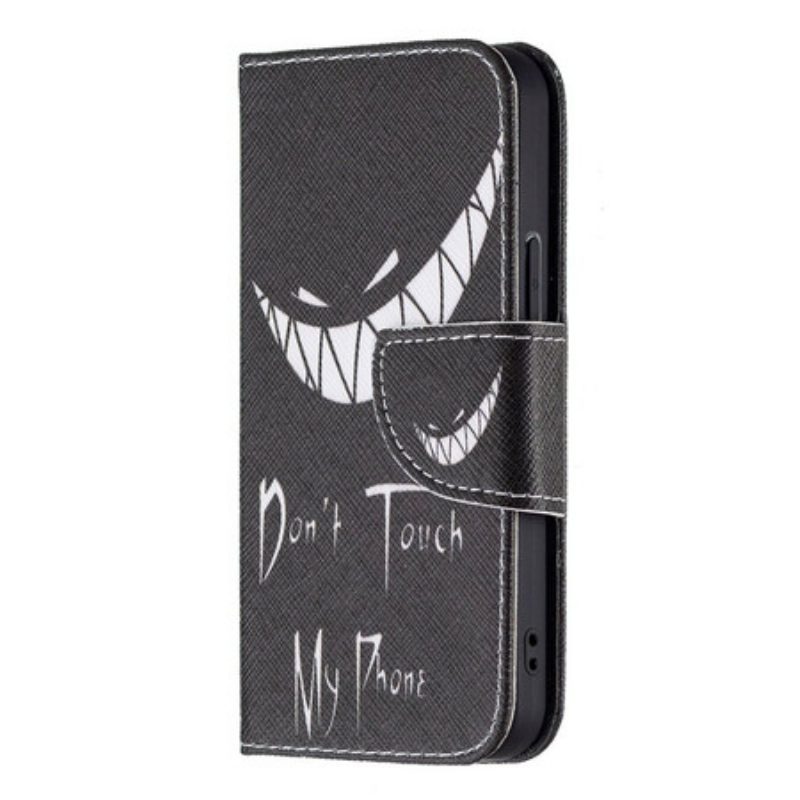 Folio-hoesje voor iPhone 13 Mini Duivels Telefoon