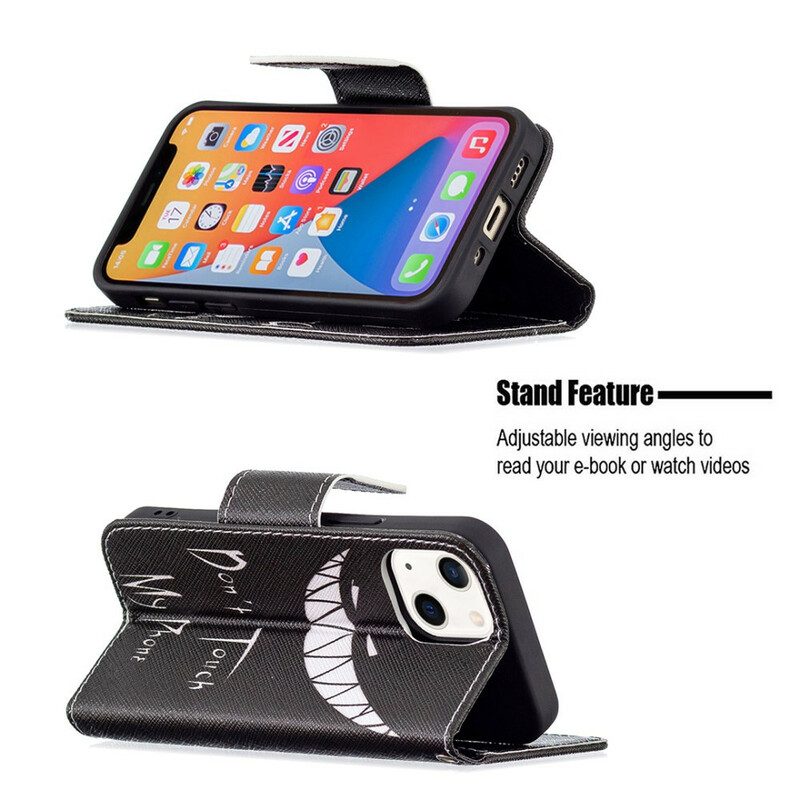 Folio-hoesje voor iPhone 13 Mini Duivels Telefoon