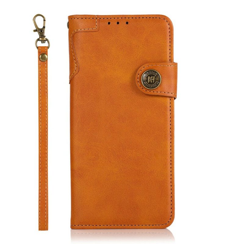 Folio-hoesje voor iPhone 13 Mini Khazneh Magnetische Knop