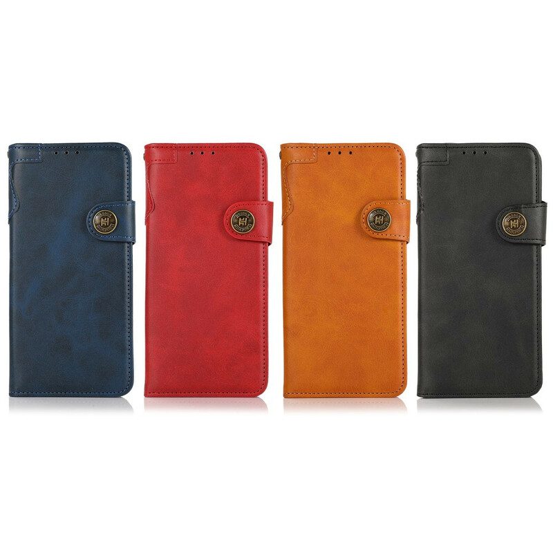 Folio-hoesje voor iPhone 13 Mini Khazneh Magnetische Knop