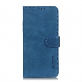 Folio-hoesje voor iPhone 13 Mini Khazneh Vintage Leereffect