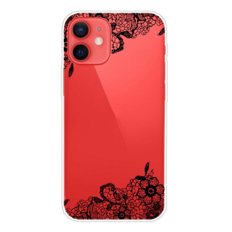 Hoesje voor iPhone 13 Mini Fijne Kant
