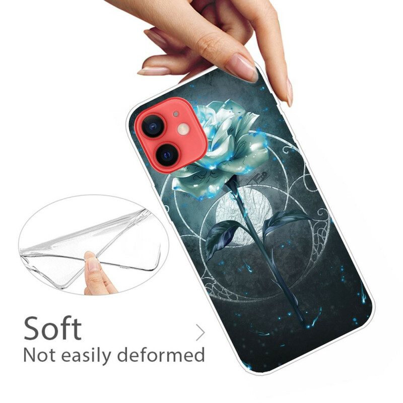 Hoesje voor iPhone 13 Mini Flexibel Roze Groen