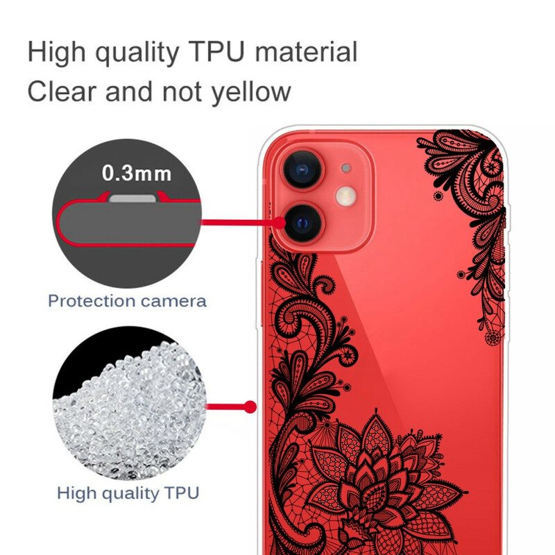 Hoesje voor iPhone 13 Mini Prachtig Kant
