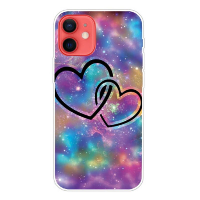 Telefoonhoesje voor iPhone 13 Mini Geketende Harten