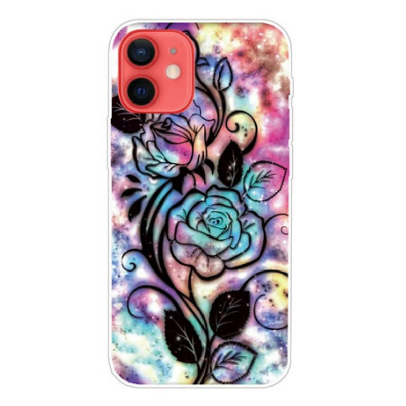 Telefoonhoesje voor iPhone 13 Mini Grafische Bloem