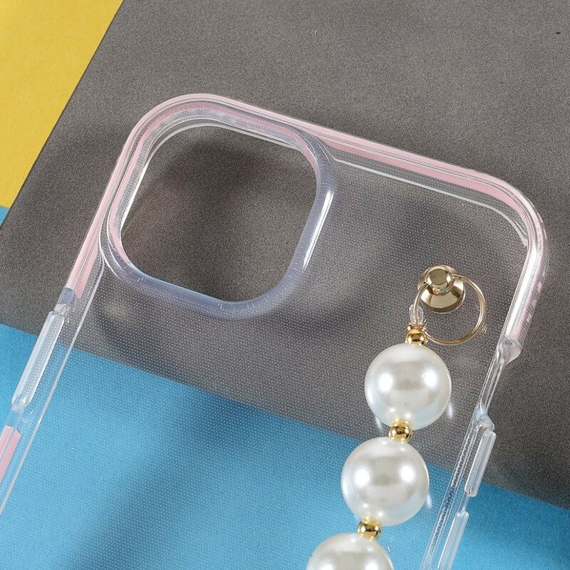 Telefoonhoesje voor iPhone 13 Mini Siliconen Armband Kralen