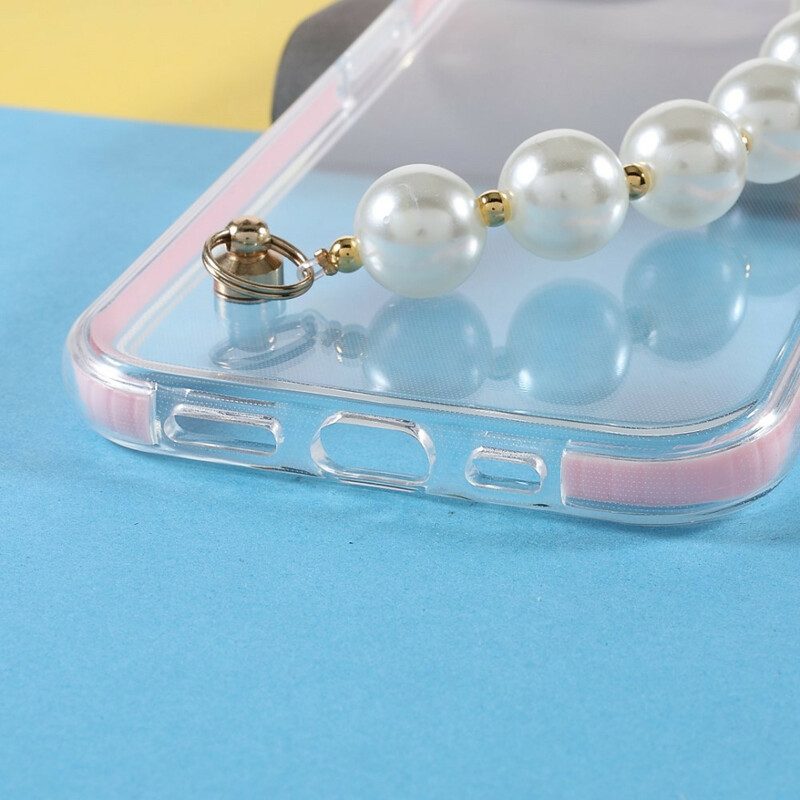 Telefoonhoesje voor iPhone 13 Mini Siliconen Armband Kralen