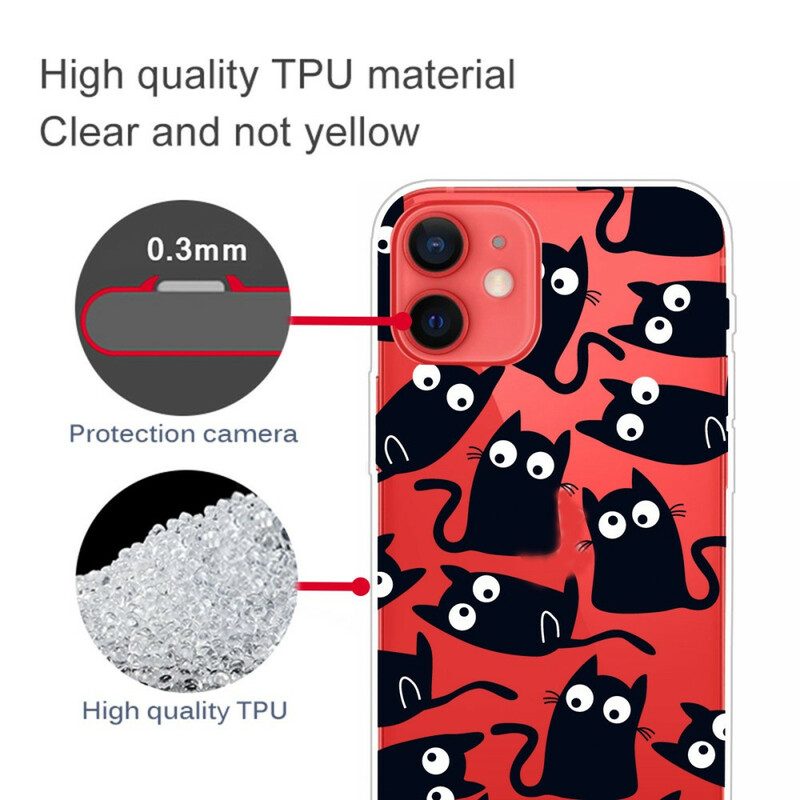 Telefoonhoesje voor iPhone 13 Mini Zwarte Muizen