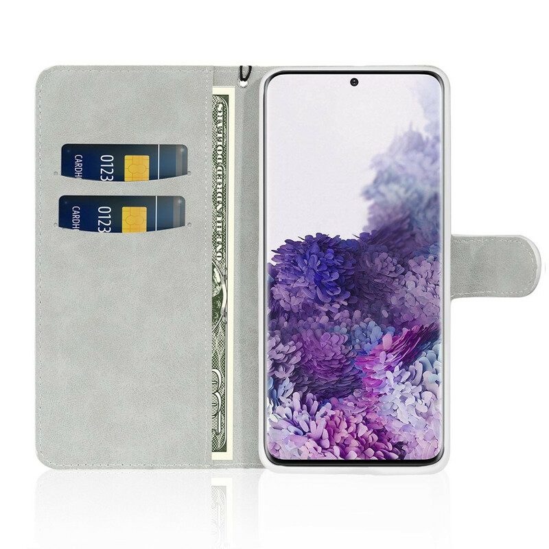Folio-hoesje voor Samsung Galaxy S20 Ultra Pailletten S-ontwerp