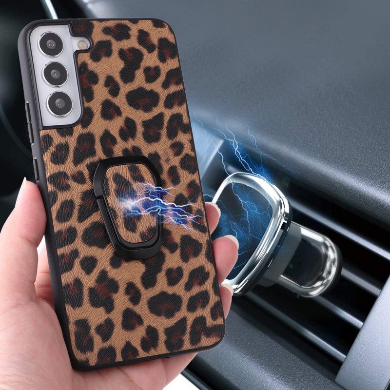 Hoesje voor Samsung Galaxy S22 5G Glitter Ringbeugel