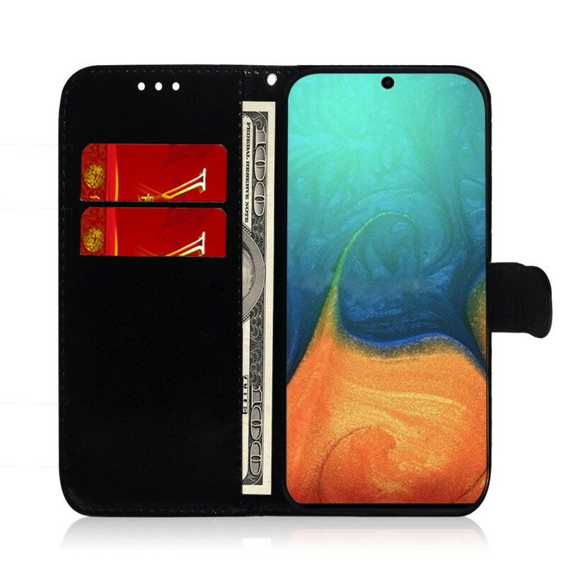 Leren Hoesje voor Samsung Galaxy A71 Spiegelhoes Van Imitatieleer