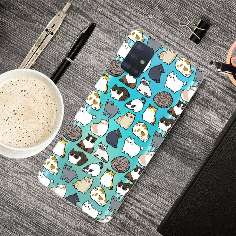 Telefoonhoesje voor Samsung Galaxy A71 Topkatten
