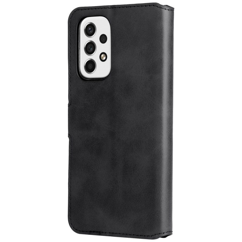 Folio-hoesje voor Samsung Galaxy A53 5G Serie Met Effen Kleuren