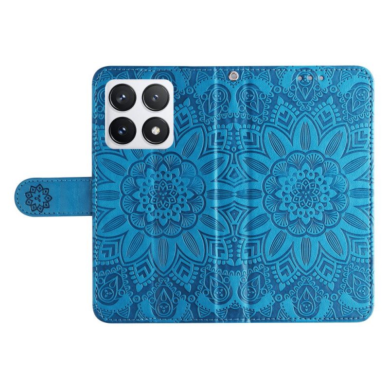 Folio-hoesje Xiaomi 14t Pro Mandalapatroon Met Riempje