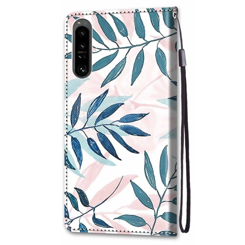 Folio-hoesje voor Sony Xperia 1 IV Grafisch Met Lanyard