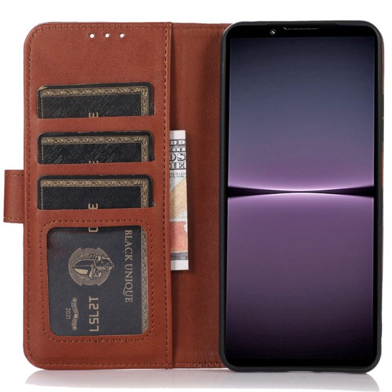 Folio-hoesje voor Sony Xperia 1 IV Stijl Leer