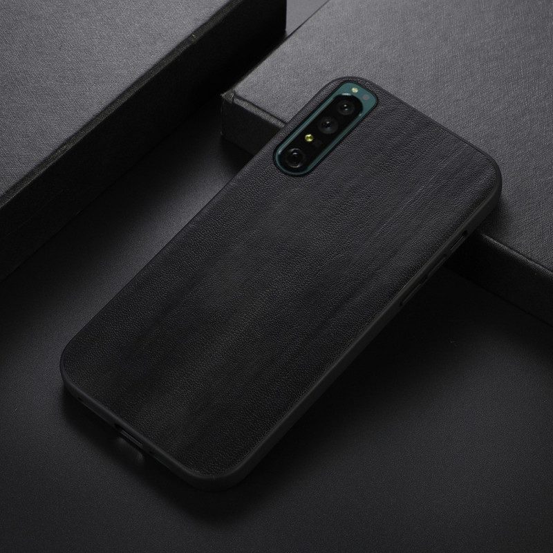 Hoesje voor Sony Xperia 1 IV Kunstleer