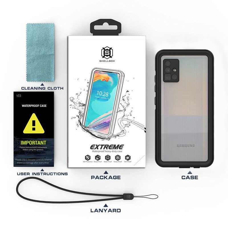 Telefoonhoesje voor Samsung Galaxy A51 5G Waterdichte Shellbox