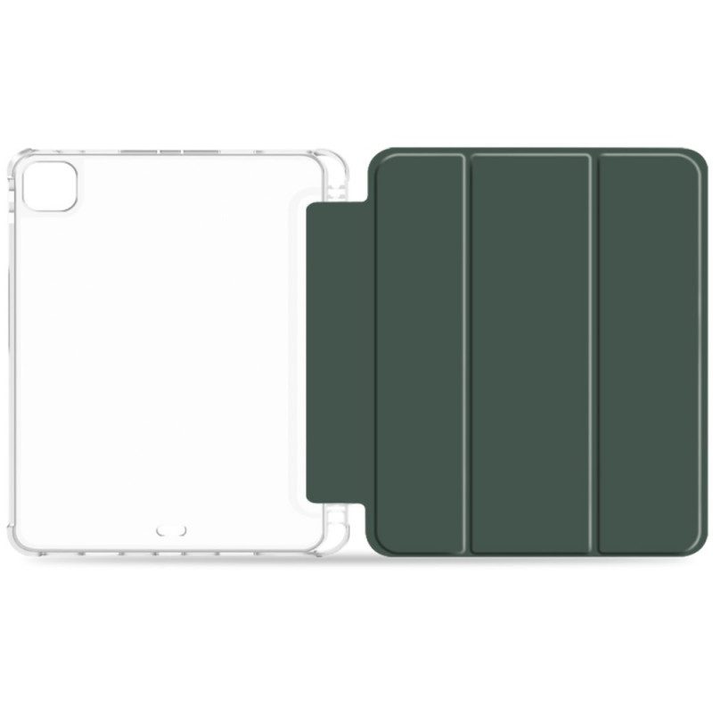 Bescherming Hoesje voor iPad Pro 12.9" (2020) Doorzichtige Pennenhouder Aan De Achterkant