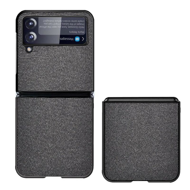 Telefoonhoesje voor Samsung Galaxy Z Flip 3 5G Folio-hoesje Stoffen Textuur
