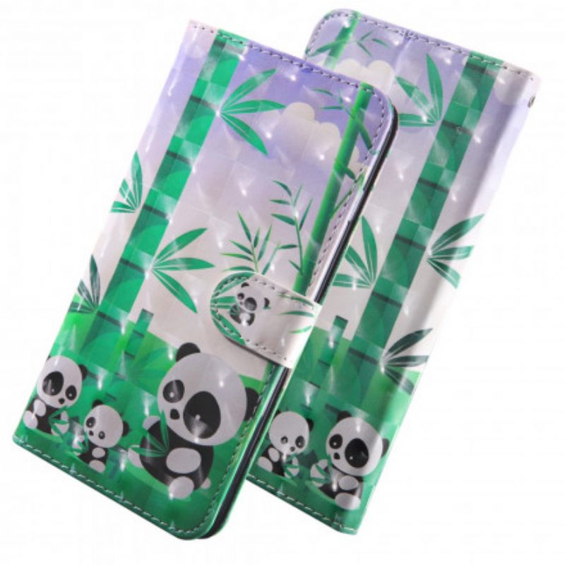 Flip Case voor Xiaomi Mi 10T Lite Panda-familie