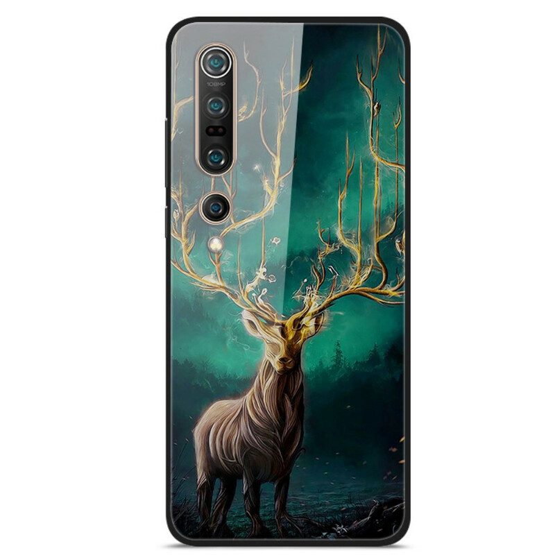 Hoesje voor Xiaomi Mi 10 / 10 Pro Hertenkoning Gehard Glas