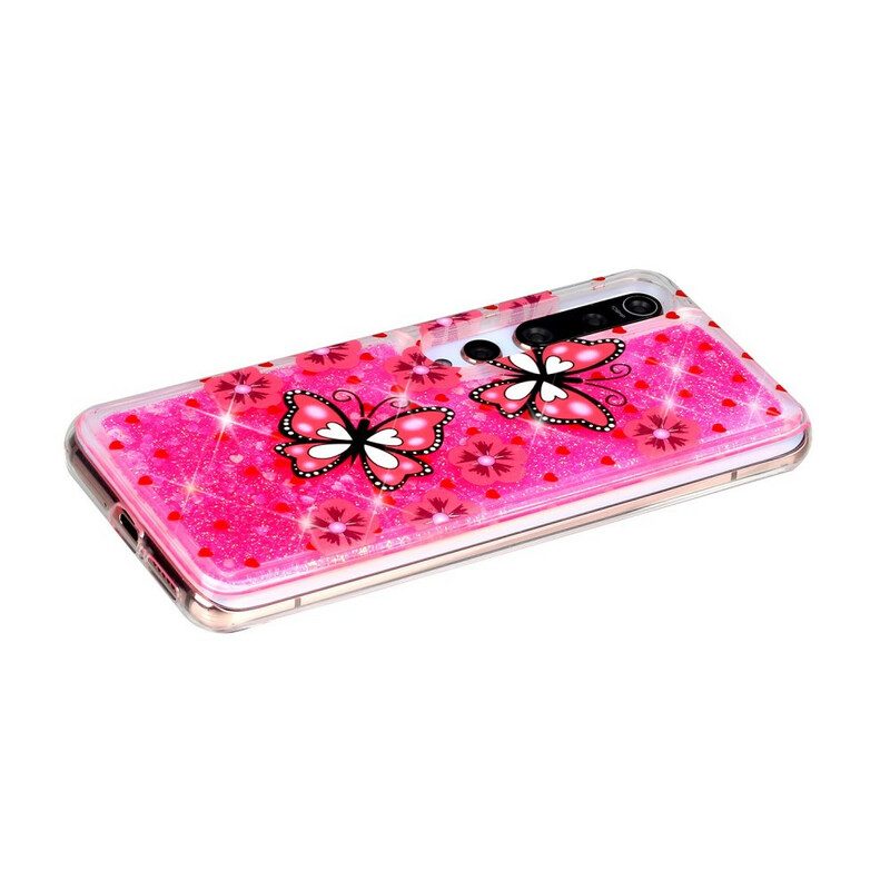 Hoesje voor Xiaomi Mi 10 / 10 Pro Pailletten Vlinders
