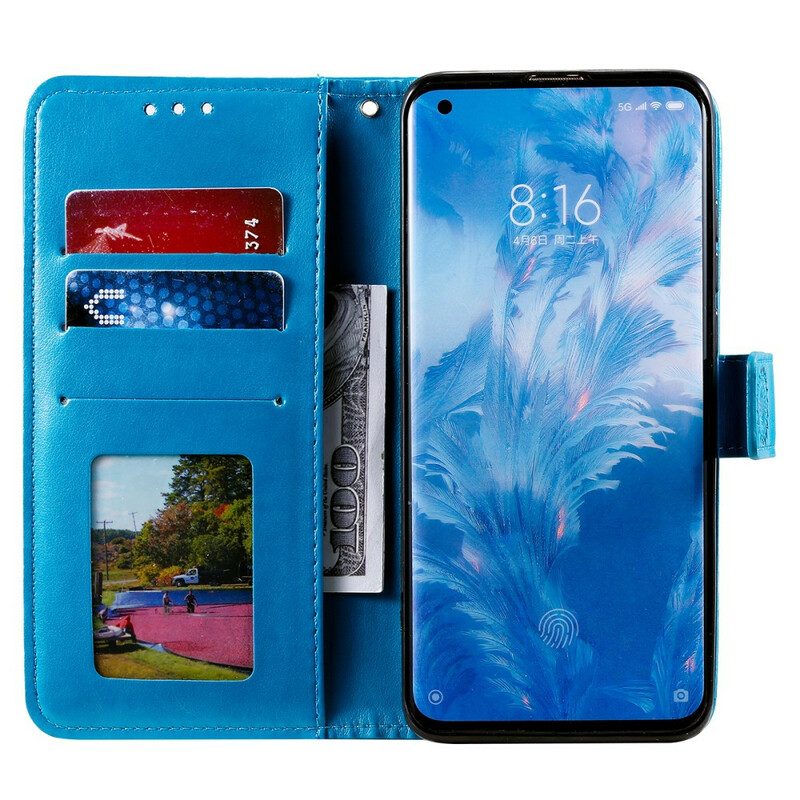Leren Hoesje voor Xiaomi Mi 10 / 10 Pro Zon Mandala