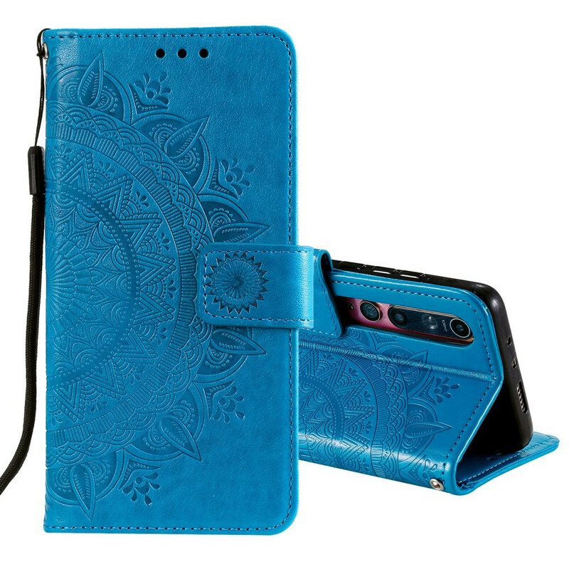 Leren Hoesje voor Xiaomi Mi 10 / 10 Pro Zon Mandala