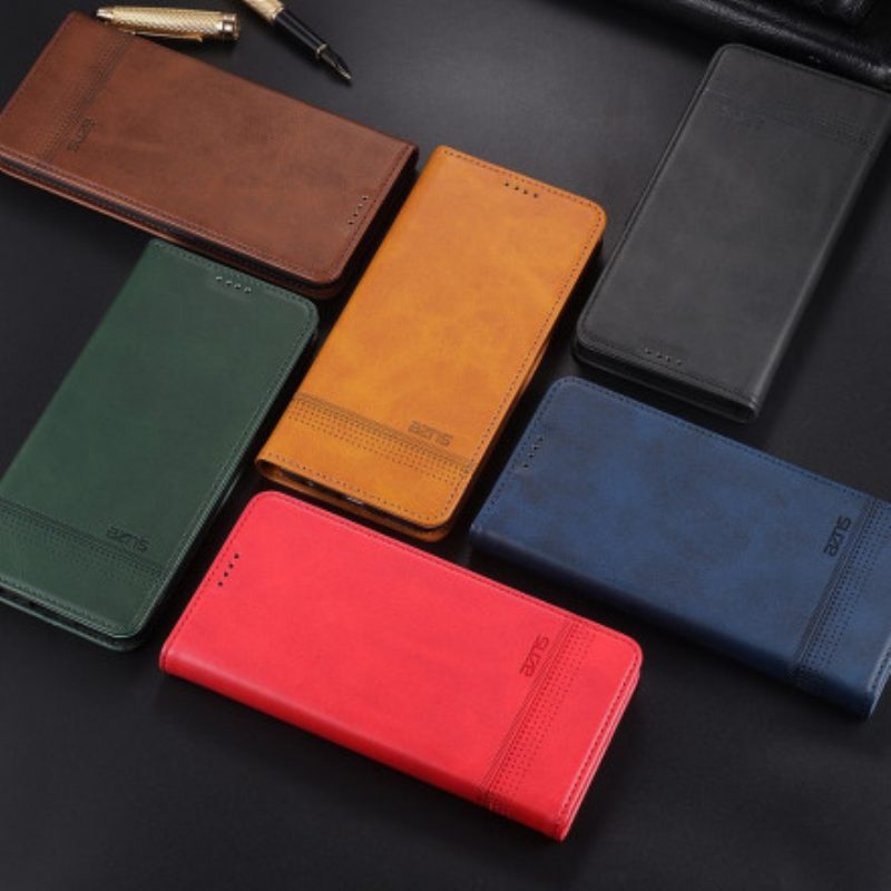 Bescherming Hoesje voor Xiaomi Mi 11 (5G) Folio-hoesje Azns Leerstyling