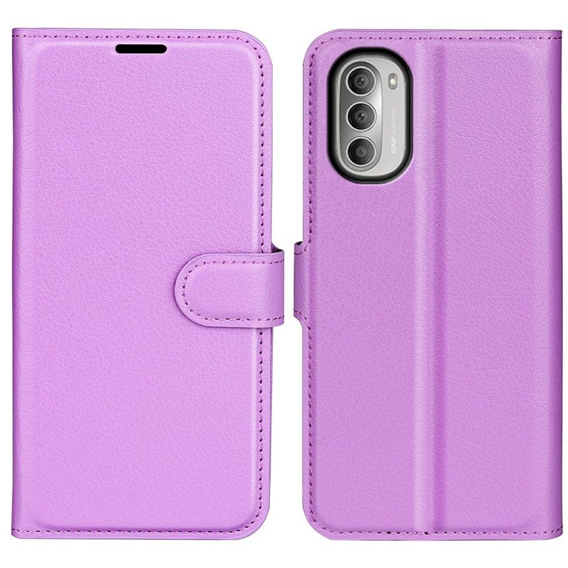 Folio-hoesje voor Moto G51 5G Klassiek
