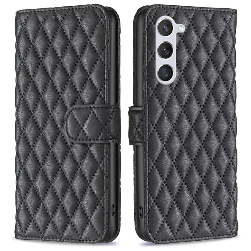 Flip Case voor Samsung Galaxy S23 5G Gewatteerde Binfen Kleur
