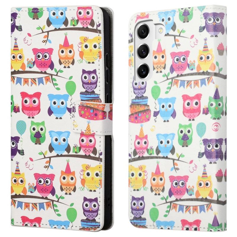 Folio-hoesje voor Samsung Galaxy S23 5G Uil Stam