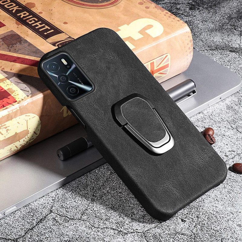 Hoesje voor Oppo A16 / A16s Leather Effect Ring-ondersteuning Nieuwe Kleuren